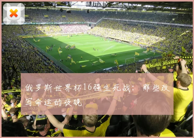 俄罗斯世界杯16强生死战：那些改写命运的夜晚